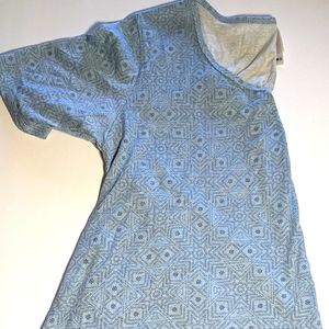 LulaRoe Baby Blue Tribal Perfect Tee